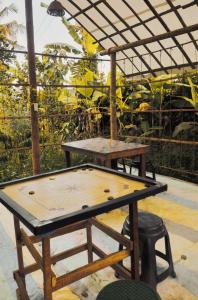 卡尔佩特塔Oryza wayanad的天井上的乒乓球桌