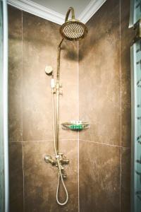 巴库Xan Hotel的浴室内配有淋浴和头顶淋浴