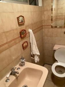 安托法加斯塔Baquedano的一间带水槽和卫生间的浴室