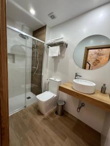 科尔多瓦San Fernando 33的浴室配有卫生间、盥洗盆和淋浴。