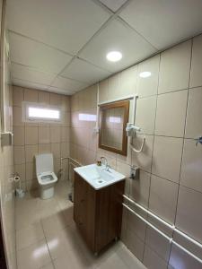 GulyaliMARİNO HOTEL的一间带水槽和卫生间的浴室