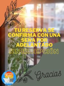 罗萨里奥HERMOSO MONOAMBIENTE!! UBICACIÓN IDEAL!! PRECIO ÚNICOi!的窗户上的一棵树的海报