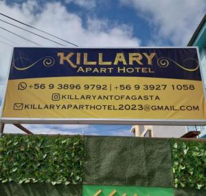 安托法加斯塔Killary Apart Hotel的卡里法机场酒店标志