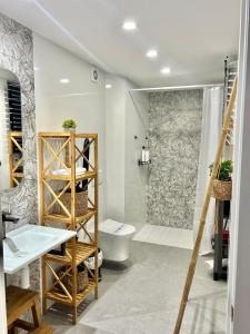 瓦伦西亚Loft África Benimaclet的一间带卫生间和淋浴的浴室