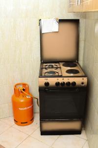 NarokBanana Hills Haven的厨房里的炉灶,旁边是搅拌机