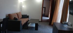 索非亚微多苏拉莱酒店的客厅配有沙发和桌子