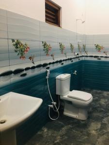 阿鲁甘湾Baywatch Arugambay的一间带卫生间和水槽的浴室