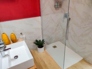 科莫Montesanto7的带淋浴和盥洗盆的浴室