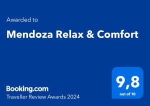 门多萨Mendoza Relax & Comfort的月经与舒适感的蓝色标志