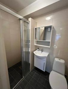 Welcome to Heddalsvegen 43, Notodden's most welcoming dormitory!的一间浴室
