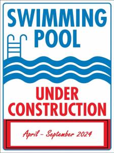 克尼斯纳猎鹰视角庄园酒店的正在建设的游泳池的海报