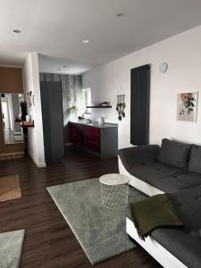 WachtendonkCasalino的带沙发的客厅和厨房