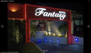 贝洛奥里藏特Motel Fantasy 1的快餐店 ⁇ 虹灯标志
