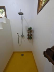 UtendeKivulini Lodge的一间位于客房角落的带淋浴的浴室