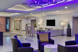 圣地亚哥Marriott Vacation Club®, San Diego   的大堂设有紫色照明的等候室