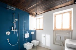 塞斯托Wassermann的带淋浴、卫生间和盥洗盆的浴室