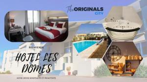 佩皮尼昂The Originals City, Hôtel Les Dômes, Perpignan Sud Saleilles的一张带游泳池的酒店图片