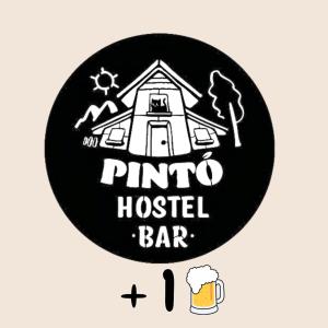 埃斯克尔Pintó Casa Hostel & Bar的pinocchio旅馆酒吧的标志