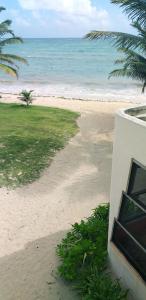 El PlacerMayan Beach Garden的从大楼欣赏海滩美景