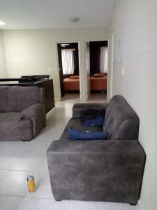 蒙特雷AIRPORT APARTMENT MONTERREY 628的客厅配有两张沙发和一张沙发