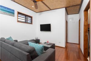 AvatiuAtupa Suites的带沙发和平面电视的客厅