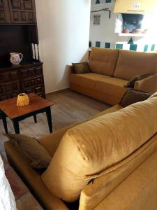 PedralbaLa casita del Horno的客厅配有沙发和桌子