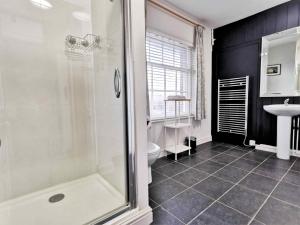 IvinghoeBeacon View的带淋浴、卫生间和盥洗盆的浴室