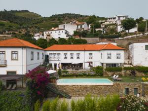 CovelinhasQuinta da Travessa - Douro的享有带游泳池的房子的景色