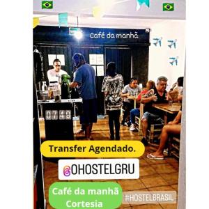 O HOSTEL GRU SP - Airport - Centro - Hospedagem, Traslado, Alimentação e Conveniências平面图