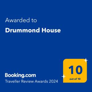 BrackleyDrummond House的黄标,读给杜勒姆的房子