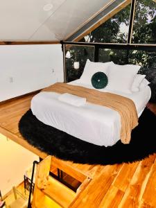 奎波斯城Guest House Pura Vida的中间的床