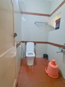 马迪凯里Coorg HillTown Hotel - Madikeri的一间小浴室,内设卫生间