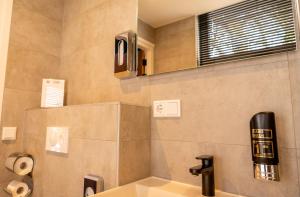 巴勒哈姆斯泰德鲍姆酒店的一间带水槽和镜子的浴室