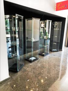 埃斯基谢希尔Dedepark Hotel的一组玻璃展示箱