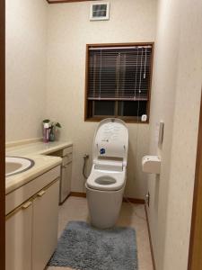 熊本KOTO TEA HOUSE - Vacation STAY 12808的一间带卫生间、水槽和窗户的浴室