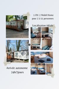 BoofzheimMobil Home proche EUROPA PARK/RULANTICA的一个小房子的照片拼凑而成