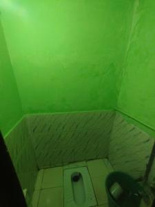 KedārnāthRajwan peradise tents的绿色客房内带卫生间的小浴室