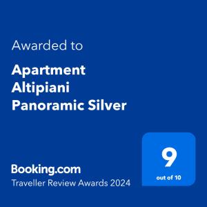 布拉索夫Apartment Altipiani Panoramic Silver的约会服务员的银色发光灯