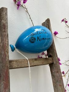 马蒂诺SALENTO NONNI的挂在墙上的蓝色鸟饰物