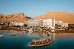 恩波其克Vert Dead Sea by AFI Hotels的水体中的一个度假胜地