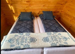 霍尔斯沃德吕尔Starlight Camping Pods的木墙客房 - 带两张单人床