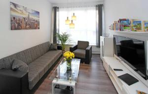新勃兰登堡Amazing Apartment In Neubrandenburg With Wifi的带沙发和电视的客厅