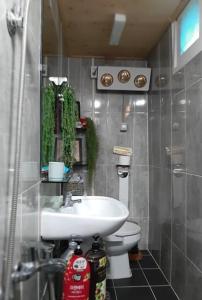 潭阳Sodamhang in Damyang的一间带水槽和卫生间的浴室