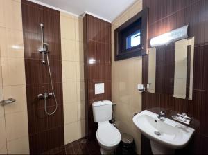 DelchevoGalabova Guest House的一间带卫生间和水槽的浴室