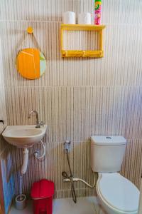 巴纳伊巴Incrivel chale c WiFi e boa localizacao - Parnaiba的一间带卫生间和水槽的浴室