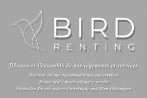 圣罗兰度瓦Superb spacious and tastefully renovated accommodation的鸟儿签名的灰色鸟儿退休邀请