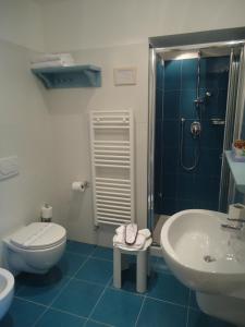 比昂卡德泰努塔圣托美酒店的浴室配有卫生间、盥洗盆和淋浴。