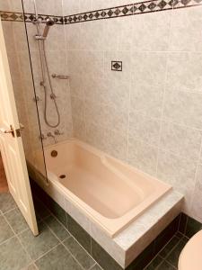 布里斯班皇家阿尔伯特酒店 的带浴缸的浴室