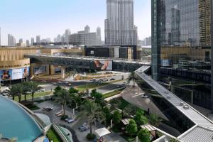 迪拜Kempinski The Boulevard Dubai的城市空中景观高楼