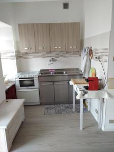 巴塞尔加·迪·皮纳Appartamento da Pino的厨房配有水槽和柜台